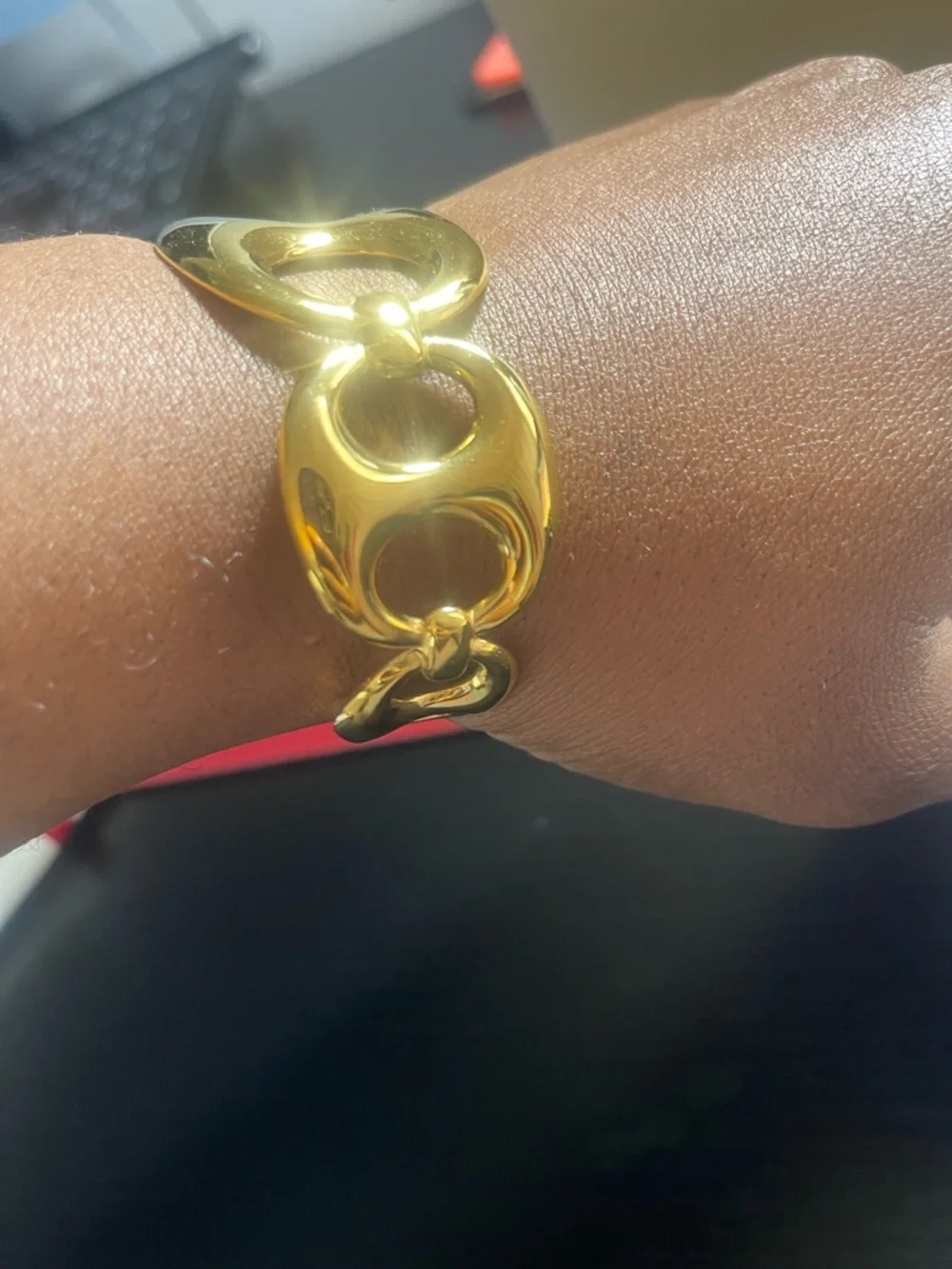Adjustable Gold Bangle - Picture 1 of 5